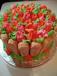 Торт "Корзина с цветами"