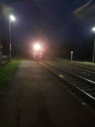 Электричка в ночи