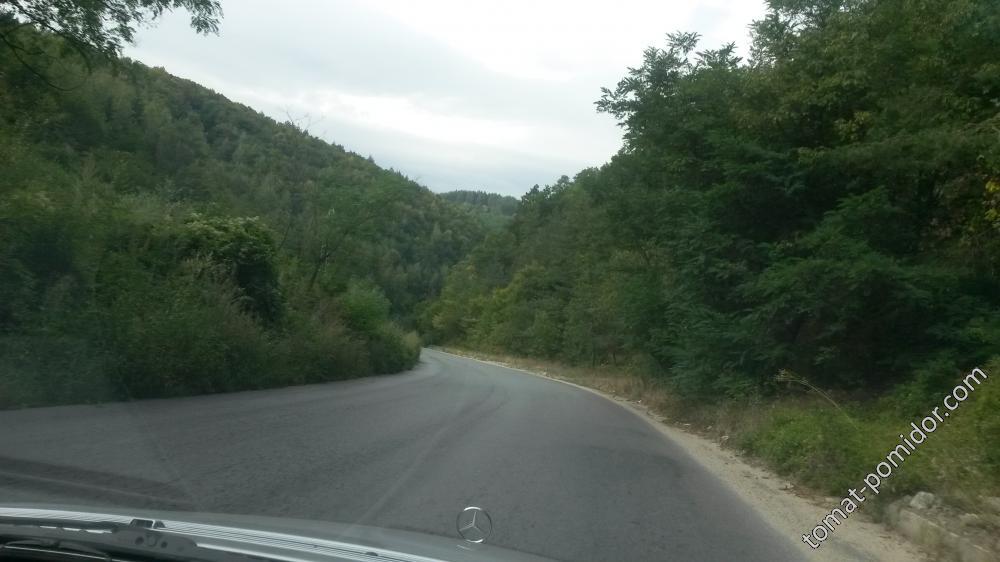 Дорога в Рильских горах, фото с колёс
