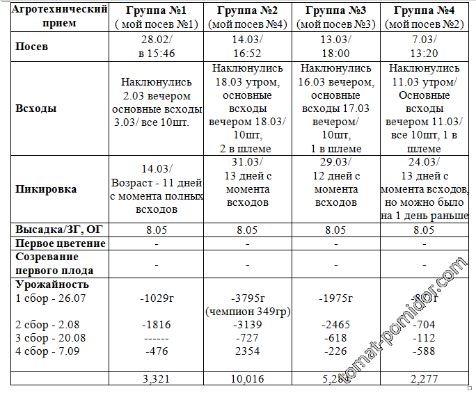 итоговая таблица