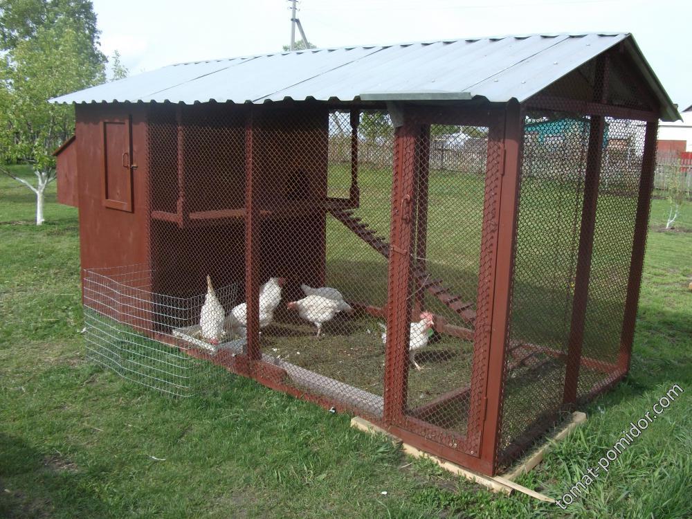 летний дом для кур