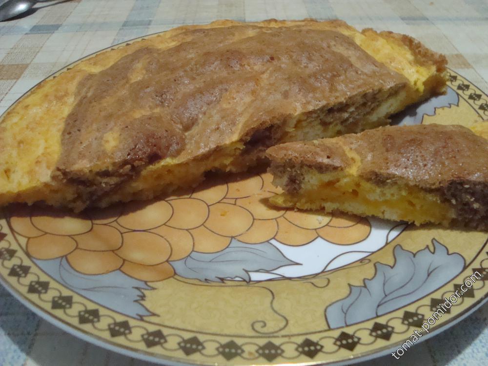 Пирог-шарлотка с тыквой