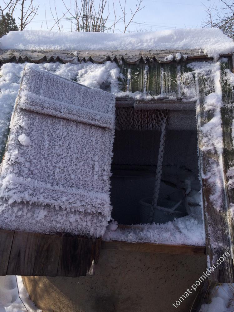 Наш колодец в самый сильный мороз этой зимой 25.02.18