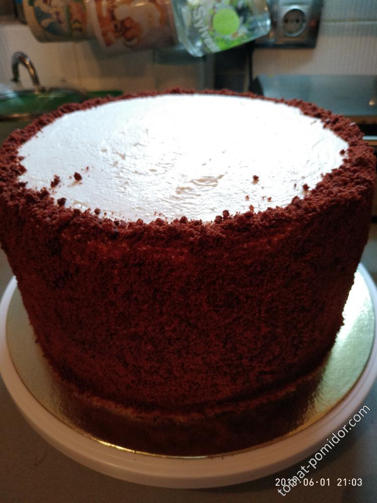 Сборка торта Красный бархат