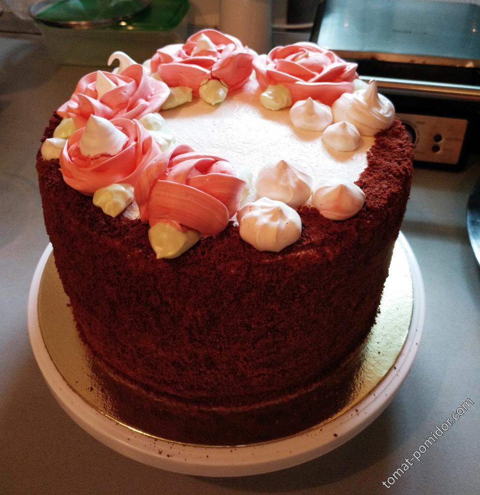 Торт "Красный бархат" для сестры