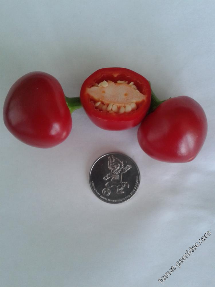 large red cherry и 25 рублей