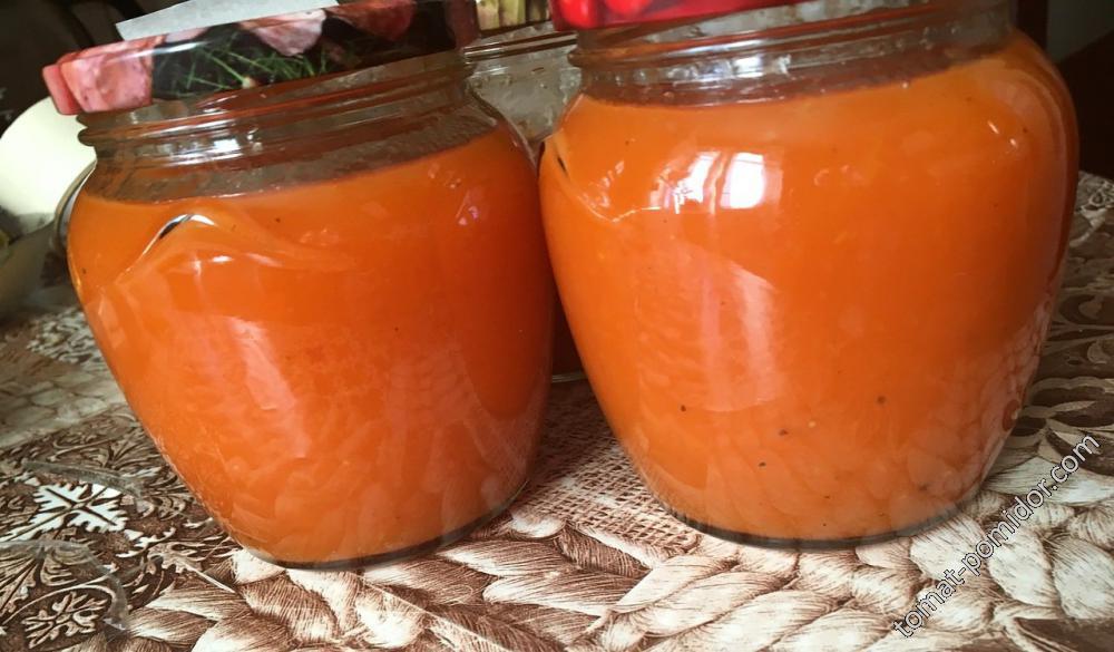 Соус из желто-оранжевых томатов