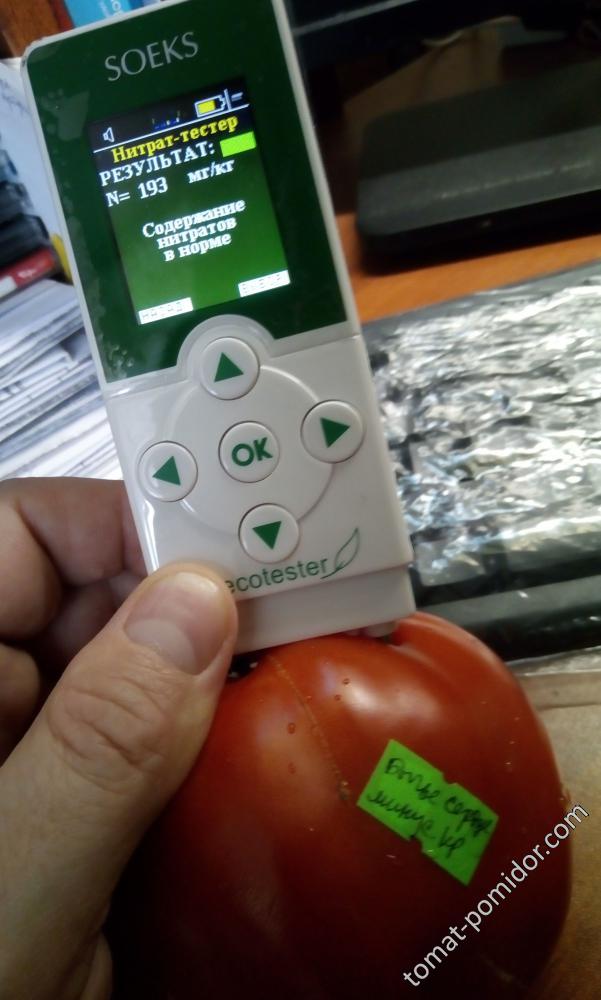 Замеры томатов