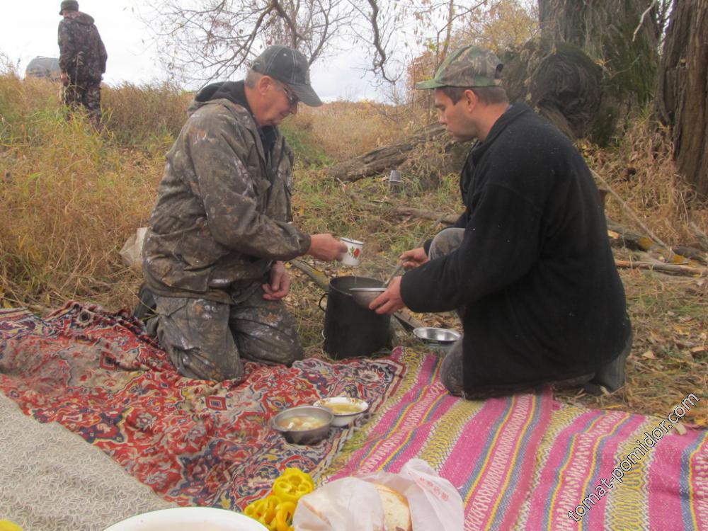 Уху- кружками в массы