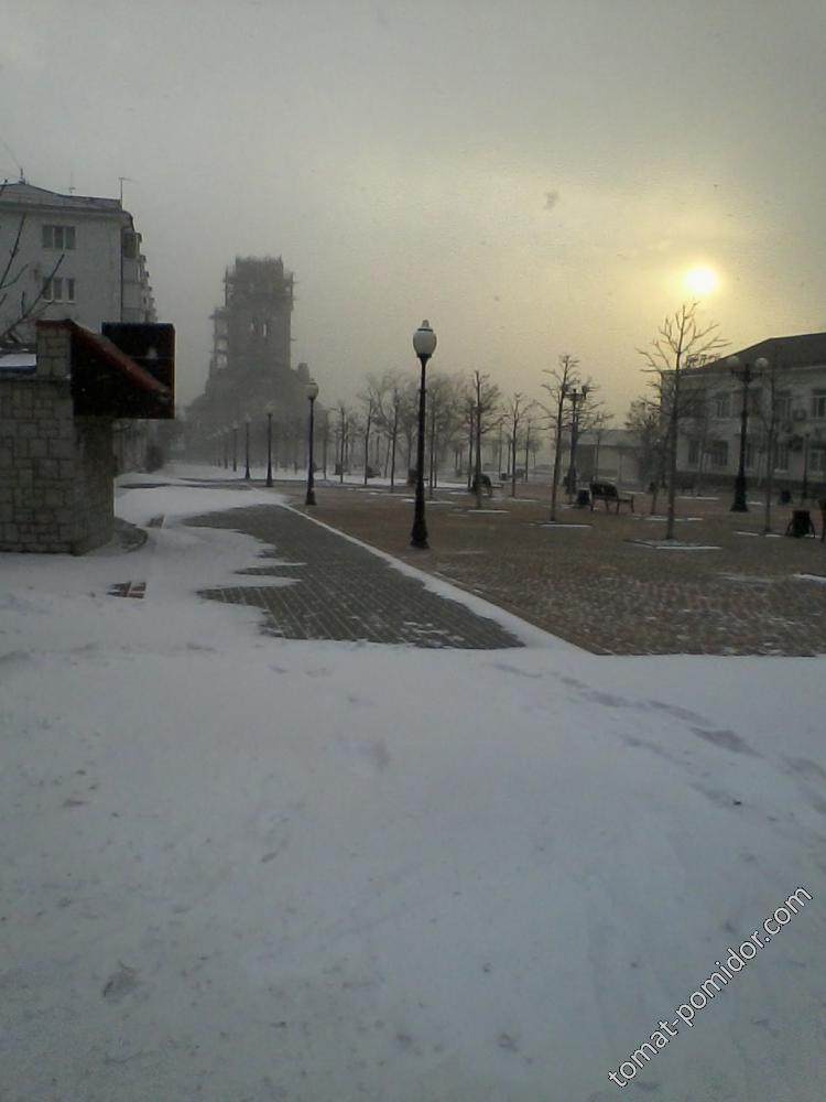 снег в Новороссийске