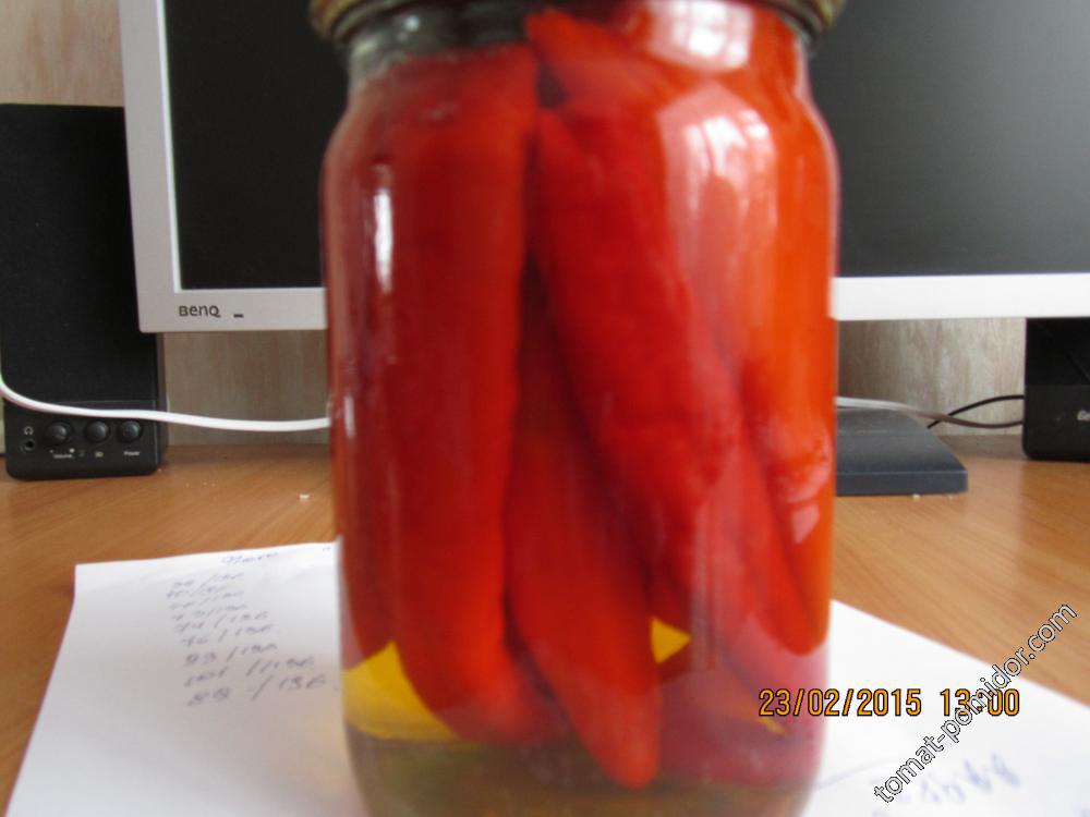 Маринованный горький перец.