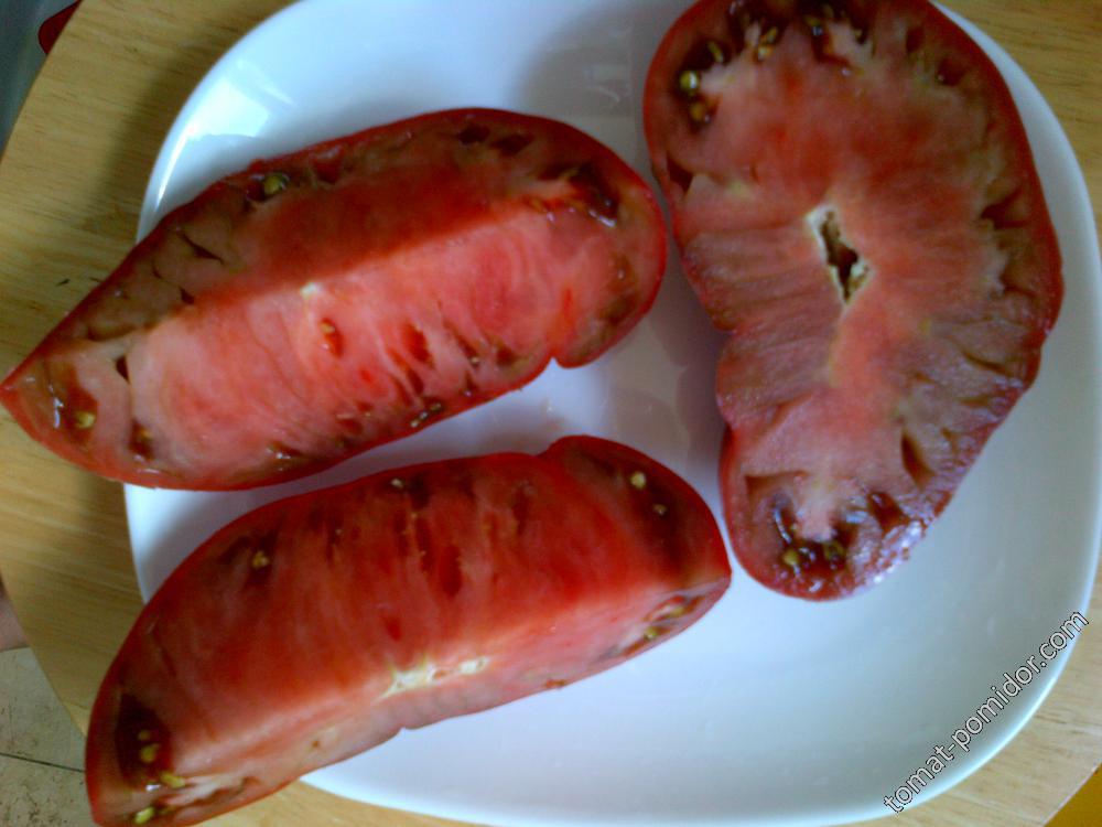 Пурпурный Русский, самый большой плод 430 грамм, семенной.