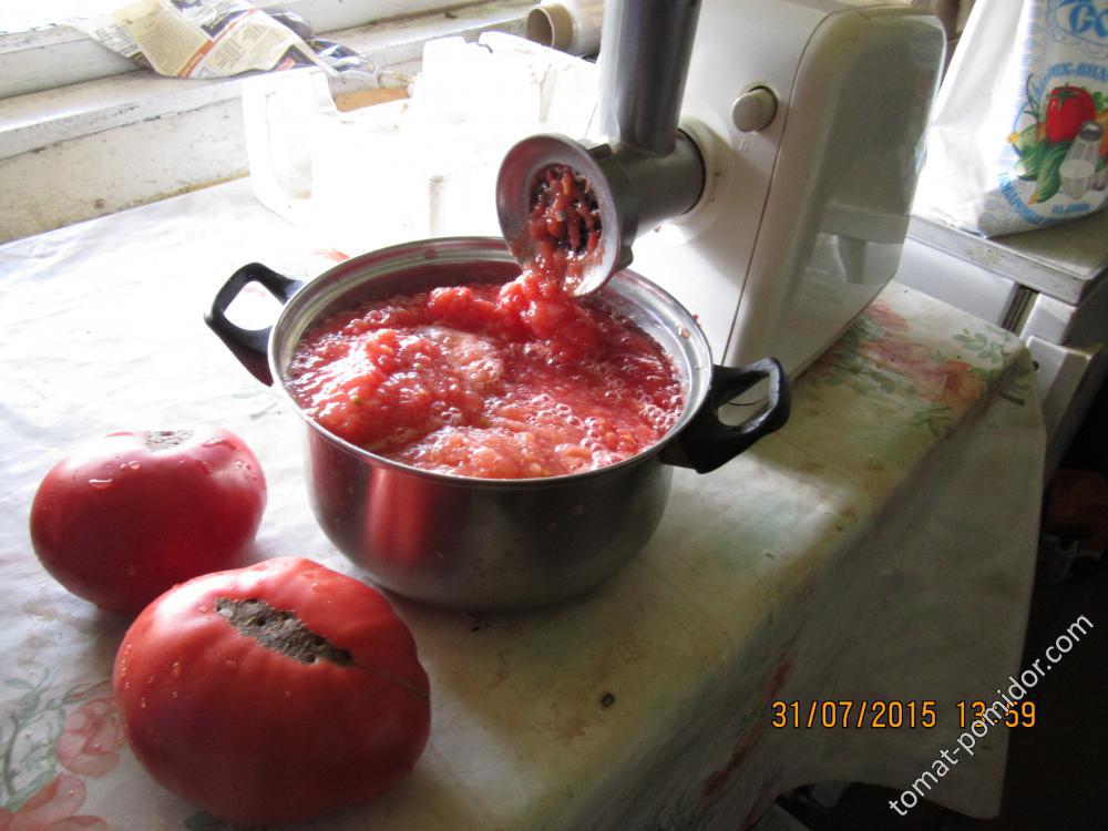 Делаем фарш из томатов!