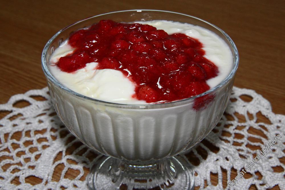 Домашний йогурт с земляникой